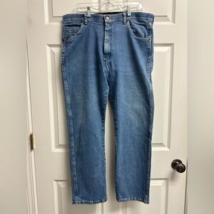 Wrangler Mens Blue Relaxed Jeans 38/30